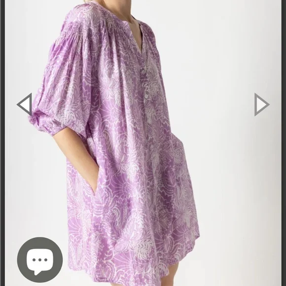 LILLA| P bracelet sleeve button down dress - Picture 3 of 5